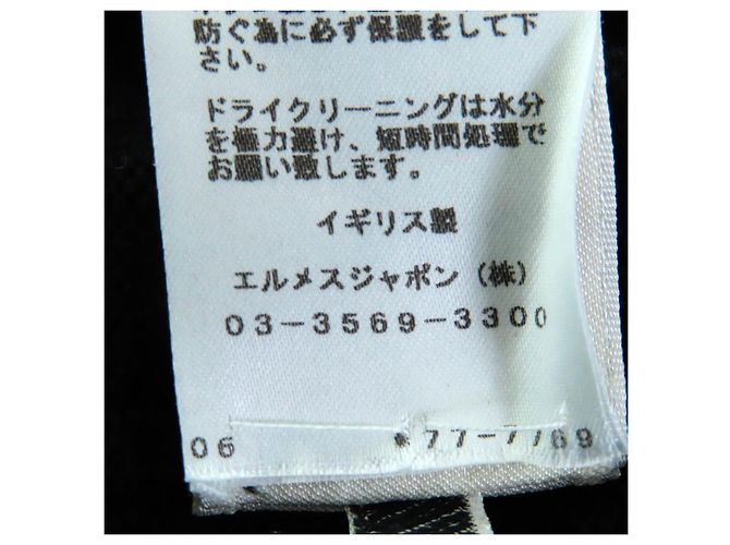 Hermès Kaschmir-Kleid 42 Schwarz - Ansicht 9