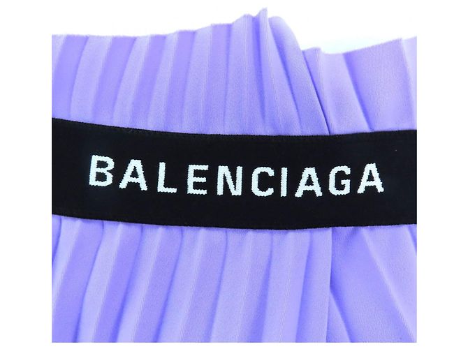 Falda plisada Balenciaga de poliéster Púrpura - vista 7