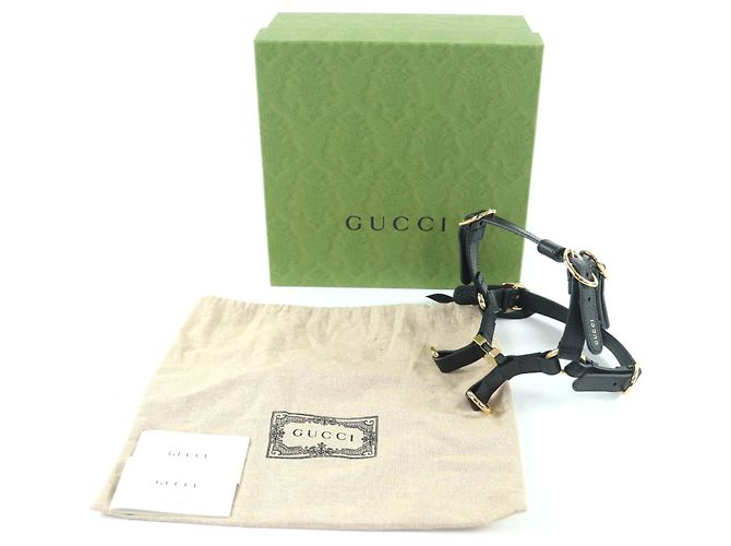 Gucci Leather Dog Harness Black - view 2