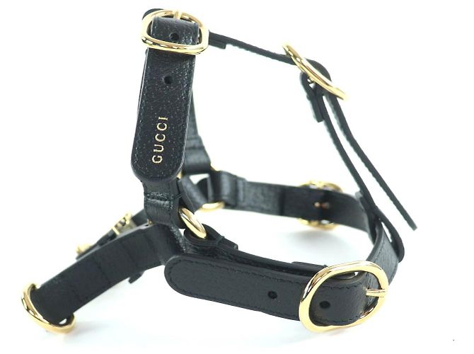Gucci Leather Dog Harness Black - view 3