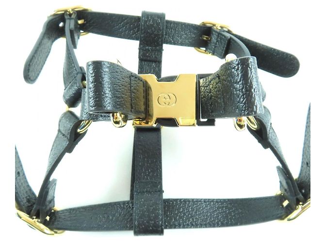 Gucci Leather Dog Harness Black - view 6