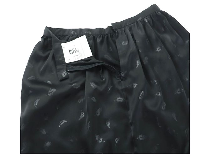 Autre Marque Falda con cintas y estampado de plumas noir kei ninomiya COMME des GARCONS Negro - vista 5