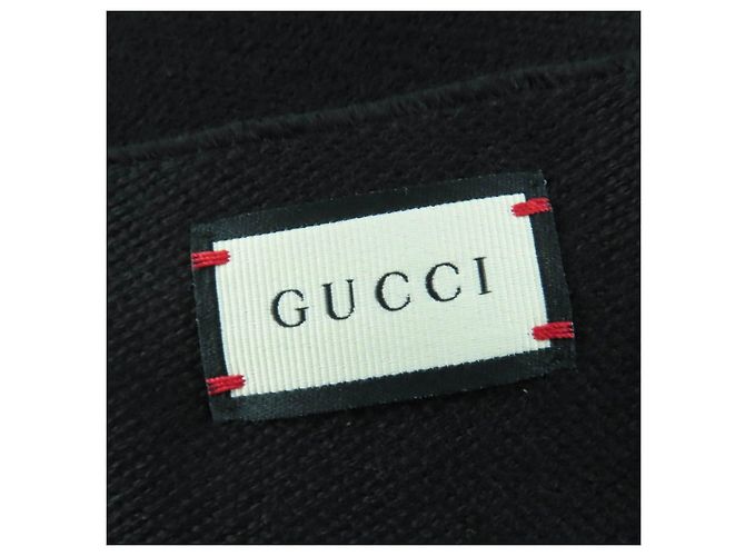 Sciarpa in lana Gucci Stall Nero - vue 8