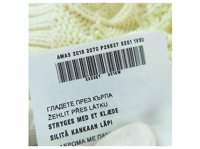 Prada Strickware aus Baumwolle mit Triangle-Logo Roh - Ansicht 11