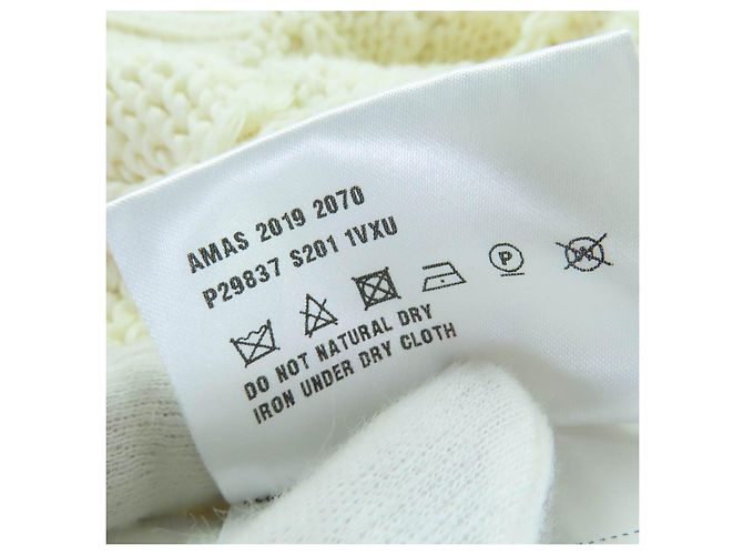 Prada Strickware aus Baumwolle mit Triangle-Logo Roh - Ansicht 8