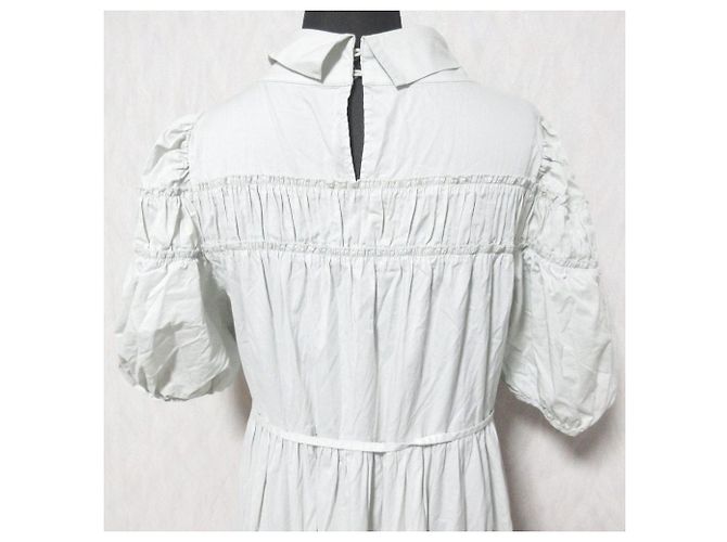 Autre Marque Vestido largo de algodón Volume Snidel Castaño Verde - vista 5
