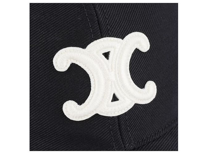 Céline Cappellino da baseball in cotone Triope Nero - vista 13