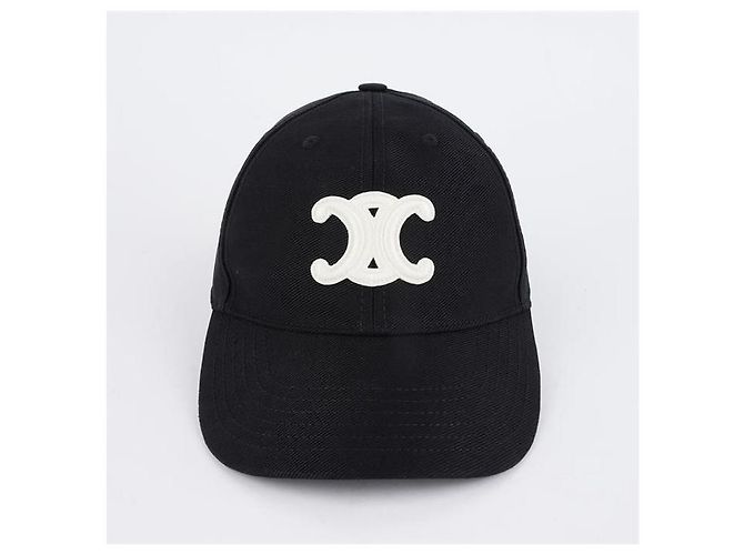 Céline Cappellino da baseball in cotone Triope Nero - vista 2