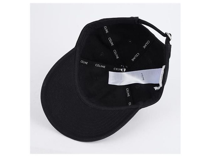 Céline Cappellino da baseball in cotone Triope Nero - vista 7