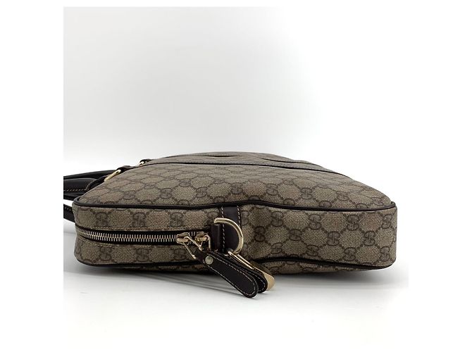 Gucci Borsa Tote porta documenti in PVC Marrone - vista 11