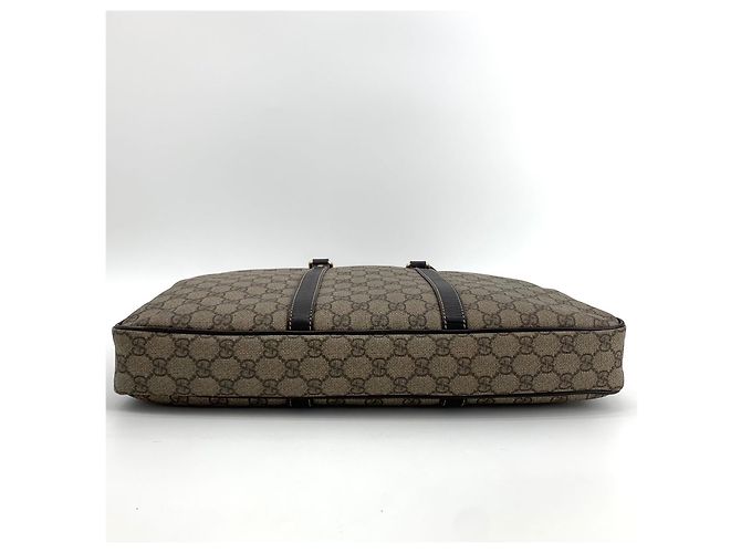 Gucci Borsa Tote porta documenti in PVC Marrone - vista 13