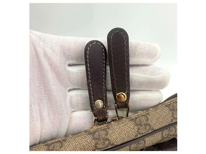 Gucci Borsa Tote porta documenti in PVC Marrone - vista 8