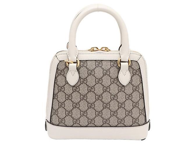 Horsebit 1955 Gucci Mini Borsa Tote con manico e borsa a tracolla Horsebit Marrone - vista 12