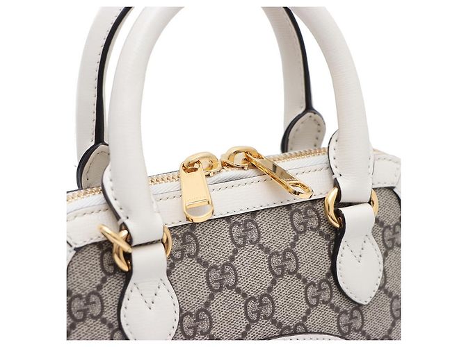 Horsebit 1955 Gucci Mini Borsa Tote con manico e borsa a tracolla Horsebit Marrone - vista 14
