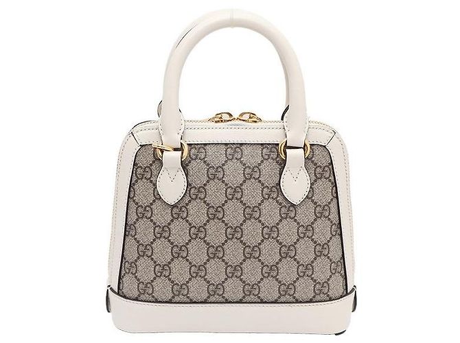 Horsebit 1955 Gucci Mini Borsa Tote con manico e borsa a tracolla Horsebit Marrone - vista 3