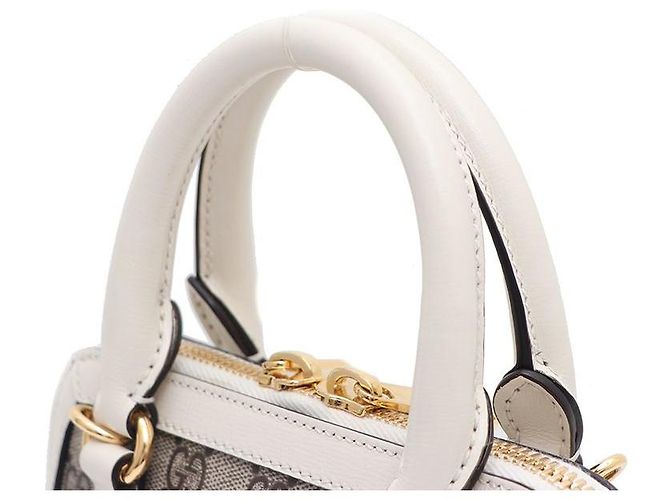 Horsebit 1955 Gucci Mini Borsa Tote con manico e borsa a tracolla Horsebit Marrone - vista 4