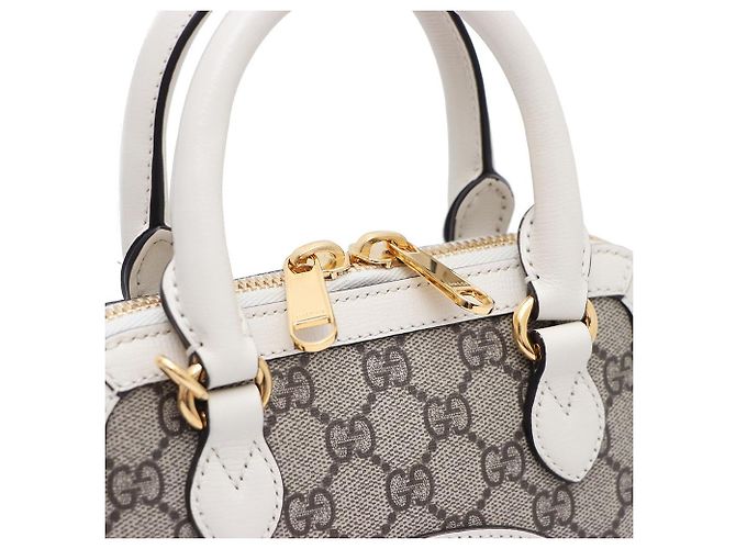 Horsebit 1955 Gucci Mini Borsa Tote con manico e borsa a tracolla Horsebit Marrone - vista 5