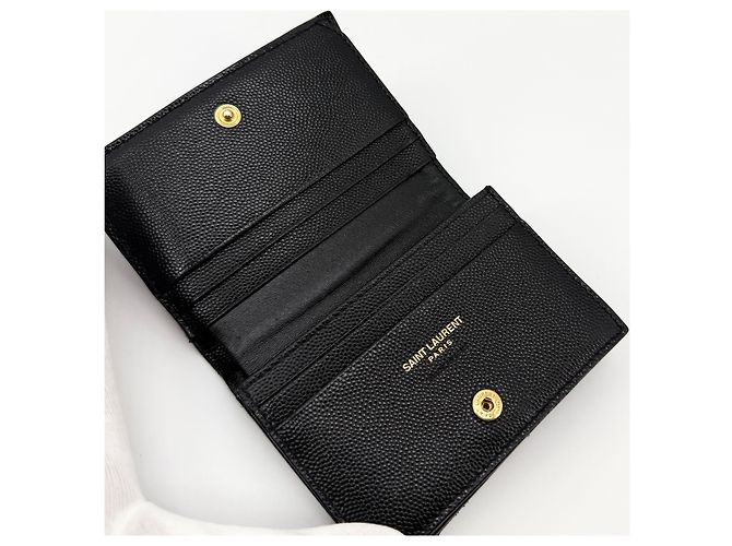 Saint Laurent Cartera Matelassé en Tono Dorado - vista 6