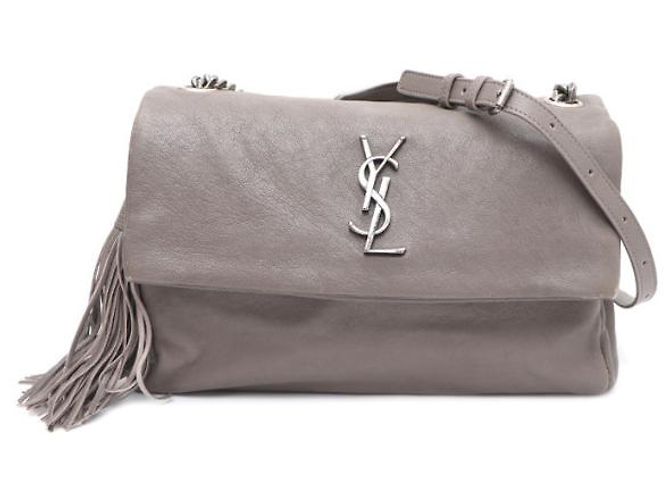 Saint Laurent Borsa crossbody a catena West Hollywood Marrone - vista 11