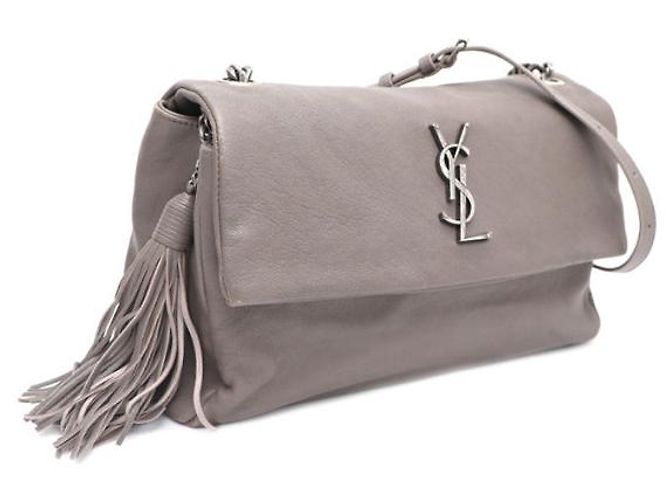 Saint Laurent Borsa crossbody a catena West Hollywood Marrone - vista 12