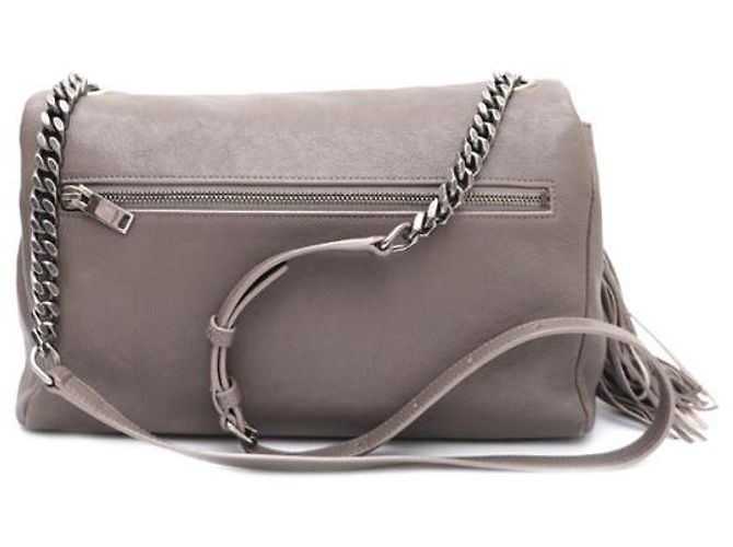 Saint Laurent Borsa crossbody a catena West Hollywood Marrone - vista 13