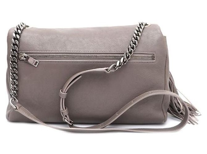 Saint Laurent Borsa crossbody a catena West Hollywood Marrone - vista 3
