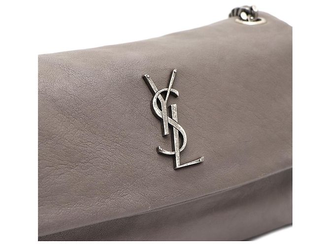 Saint Laurent Borsa crossbody a catena West Hollywood Marrone - vista 5