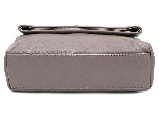 Saint Laurent Borsa crossbody a catena West Hollywood Marrone - vista 7