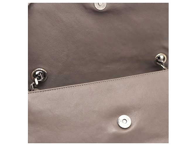 Saint Laurent Borsa crossbody a catena West Hollywood Marrone - vista 8