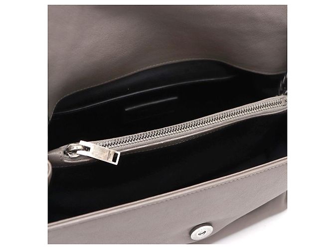Saint Laurent Borsa crossbody a catena West Hollywood Marrone - vista 9