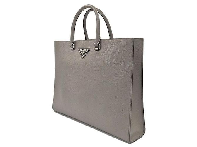 Prada Borsetta e borsa porta documenti in Saffiano Marrone - vista 2