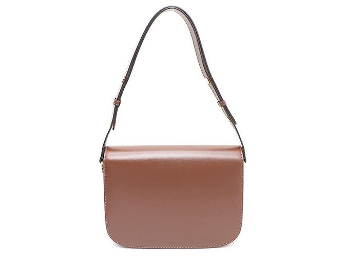 Gucci Borsa a tracolla e borsa a spalla in pelle marrone con morsetto - vista 13