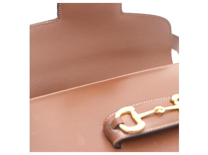 Gucci Borsa a tracolla e borsa a spalla in pelle marrone con morsetto - vista 19