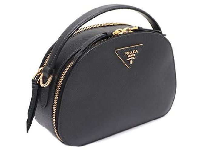 Prada Borsa a mano e a tracolla Saffiano Odette Top Handle Nero - vista 10