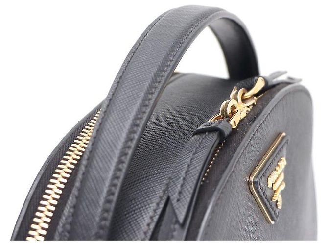 Prada Borsa a mano e a tracolla Saffiano Odette Top Handle Nero - vista 4