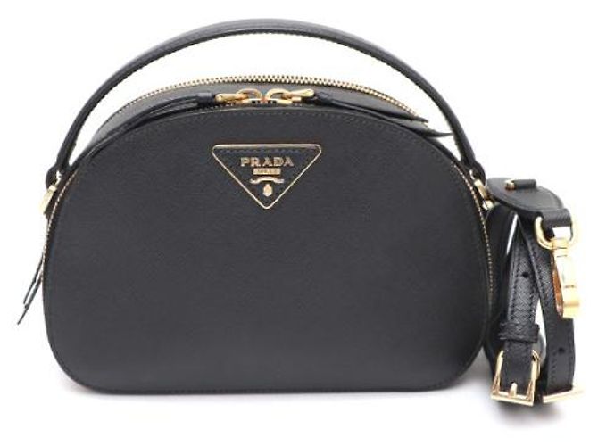 Prada Borsa a mano e a tracolla Saffiano Odette Top Handle Nero - vista 9