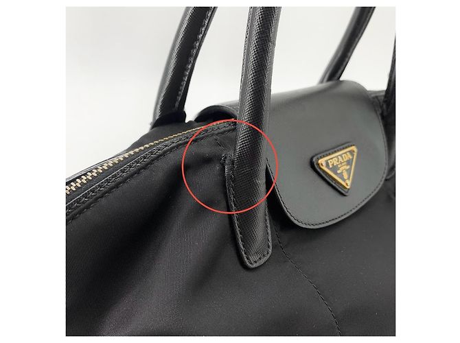 Prada Pocono Tote- und Schultertasche in Schwarz - Ansicht 9