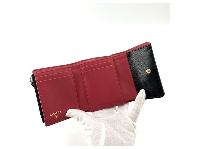 Chanel 19 Chanel Cartera tri-fold Negro - vista 7
