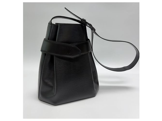 Louis Vuitton Borsa a tracolla Saddle Bucket PM (Alta Qualità, Black) Nero - vista 4