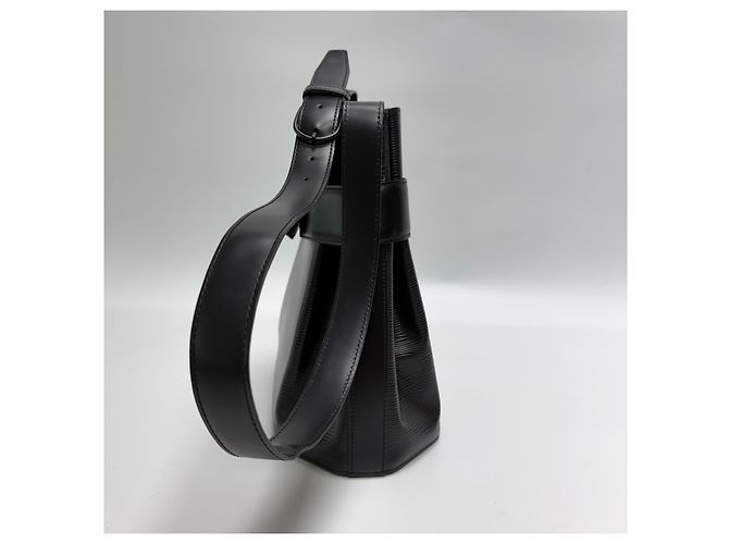 Louis Vuitton Borsa a tracolla Saddle Bucket PM (Alta Qualità, Black) Nero - vista 7