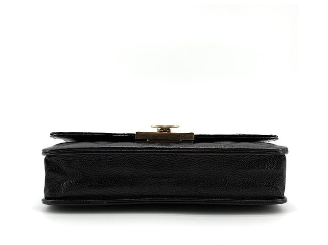 Chanel Mini borsa a tracolla WOC in Caviar dorato Nero - vista 7