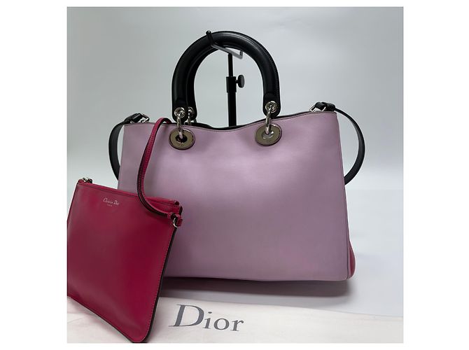 Diorissimo Leder Medium Tote Bag und Pouch Set Pink - Ansicht 10