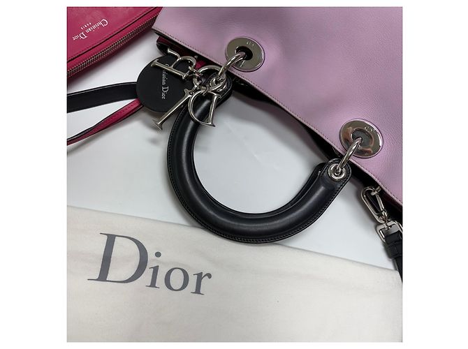 Diorissimo Leder Medium Tote Bag und Pouch Set Pink - Ansicht 13