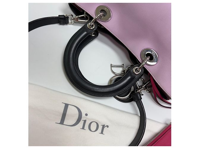 Diorissimo Leder Medium Tote Bag und Pouch Set Pink - Ansicht 15
