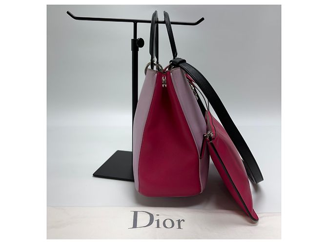 Diorissimo Leder Medium Tote Bag und Pouch Set Pink - Ansicht 7