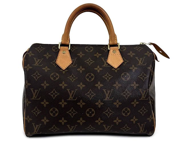 Louis Vuitton Speedy Tote Bag aus Monogram Canvas Braun - Ansicht 2