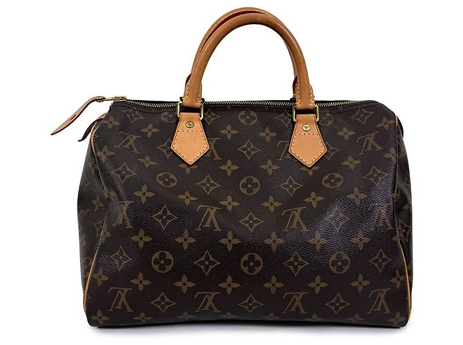 Louis Vuitton Speedy Tote Bag aus Monogram Canvas Braun - Ansicht 5