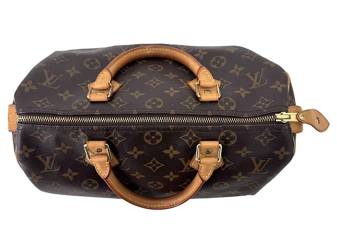 Louis Vuitton Speedy Tote Bag aus Monogram Canvas Braun - Ansicht 7
