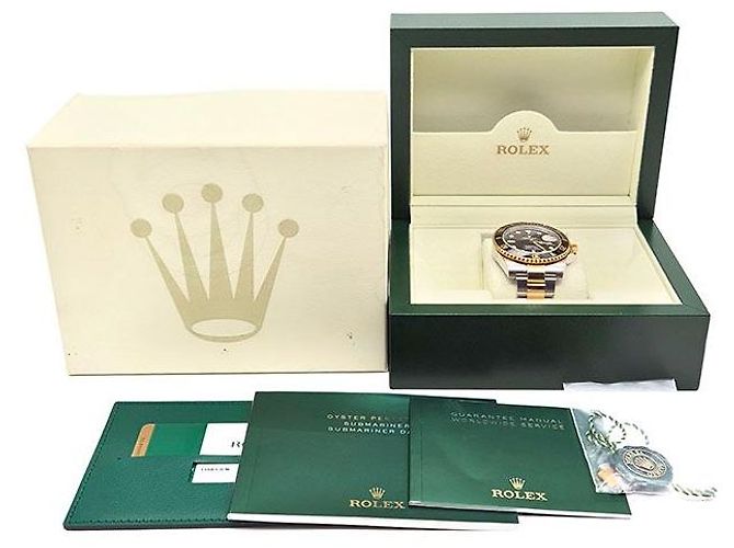 Rolex Orologio Submariner Combination Nero - vista 8