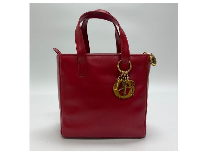 Dior Tote Bag Rot Stoff - Ansicht 2